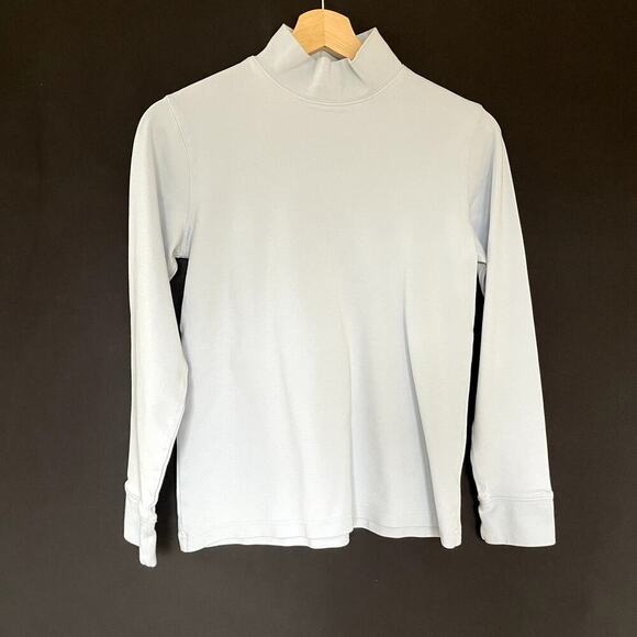 Lands' End Sweaters - Lands' End soft light blue relaxed fit turtleneck sweater women's size XS cotton